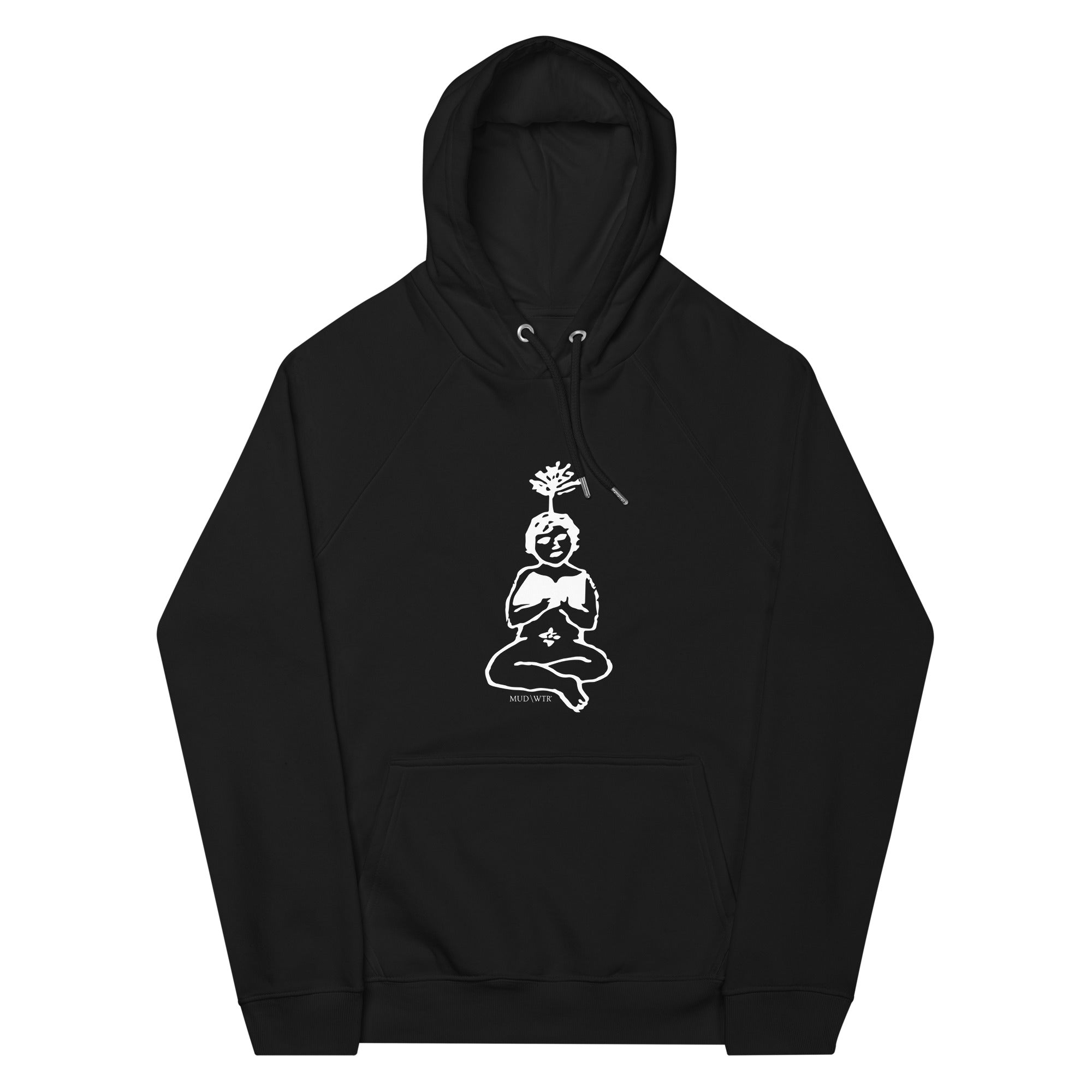 unisex-eco-raglan-hoodie-black-front-647547b1689d9